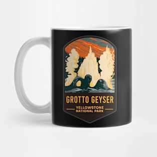 Grotto Geyser Yellowstone National Park Mug